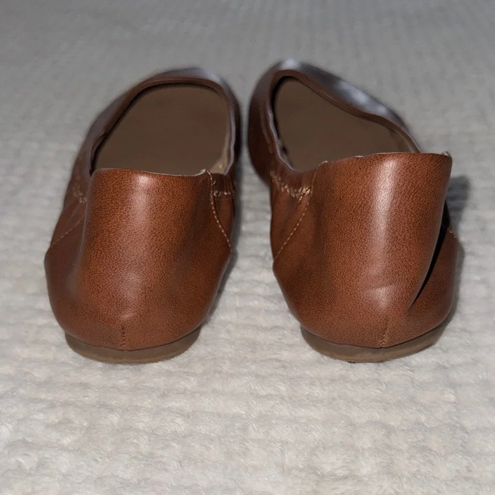 🥿 Amazon Essentials Brown Ballet Flats – Women’s Size 10.5